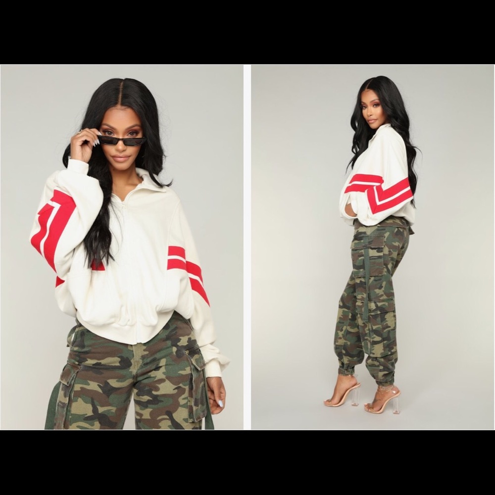 Pull Up Jacket in Ivory